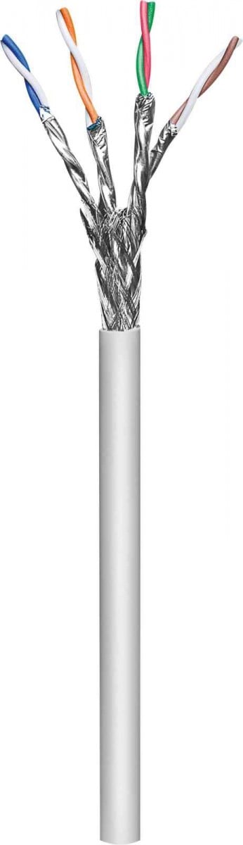 Intellinet 704922 Cat7 SFTP Ethernet Cable 100m Roll LS0H AWG23 Gray