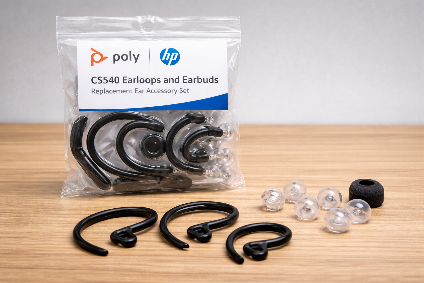 HP Poly CS540 Earloops and Earbuds
