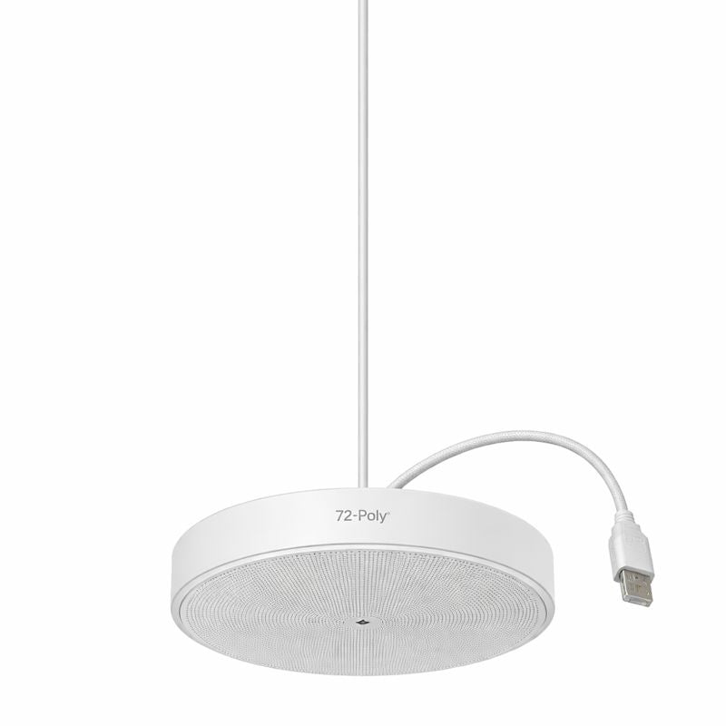 HP Poly IP Ceiling Microphone Array with White Drop Cable (72-inch) – 9Y040AA