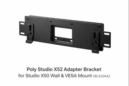 Poly Studio X52 Adapter Bracket for Studio X50 Wall & VESA Mount (8L532AA)