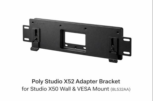 Poly Studio X52 Adapter Bracket for Studio X50 Wall & VESA Mount (8L532AA)