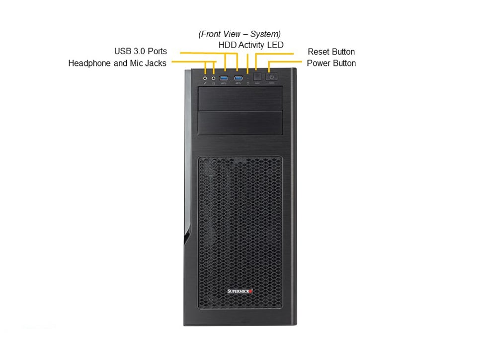 Supermicro SYS-530AD-I [NR][DESKTOP ONLY] SuperWorkstation(C9Z590-CG,CSE-GS5A-754K)