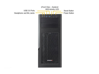 Supermicro SYS-530AD-I [NR][DESKTOP ONLY] SuperWorkstation(C9Z590-CG,CSE-GS5A-754K)