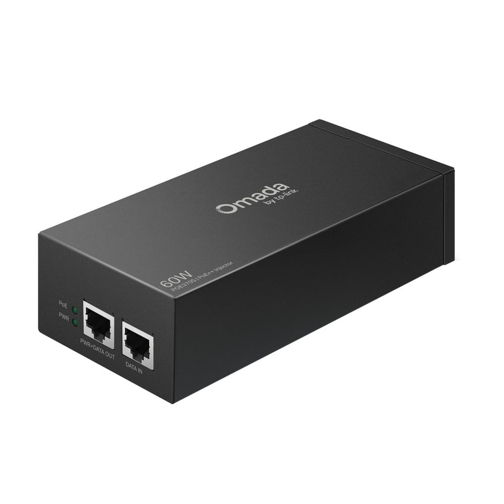 TP-Link POE370S 10G PoE Injector Adapter – 802.3af/at/bt, 60W