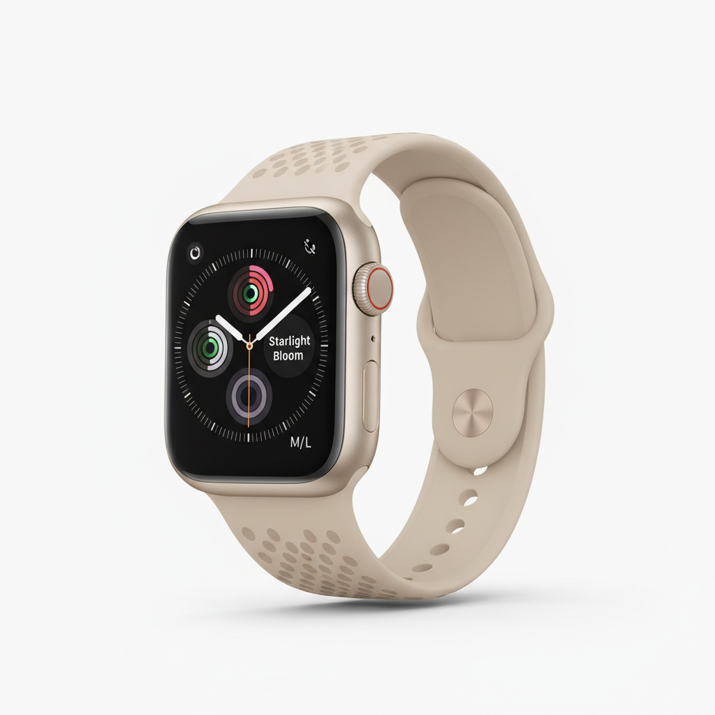 Apple Watch SE 3  GPS 40mm  Starlight Aluminium Case with Starlight Sport Band - M/L