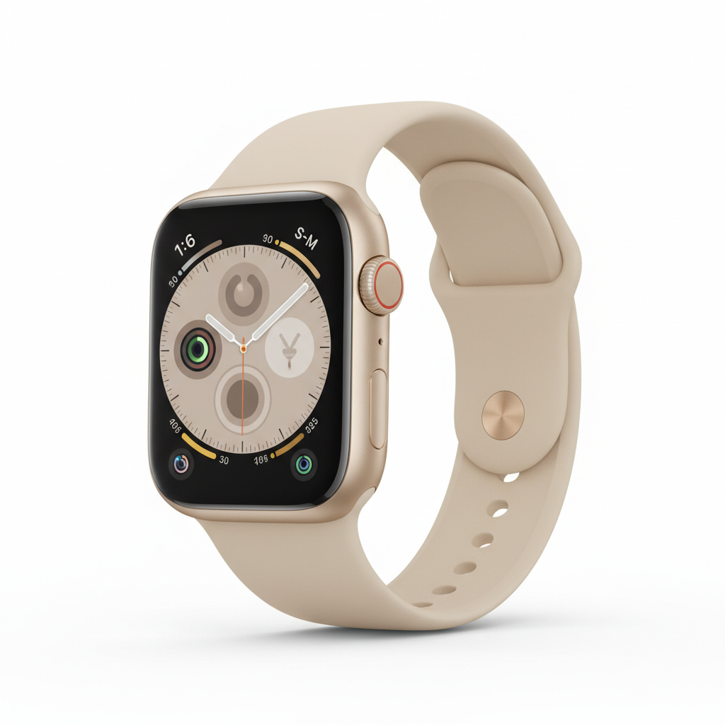 Apple Watch SE 3  GPS  44mm  Starlight Aluminium Case with Starlight Sport Band - S/M