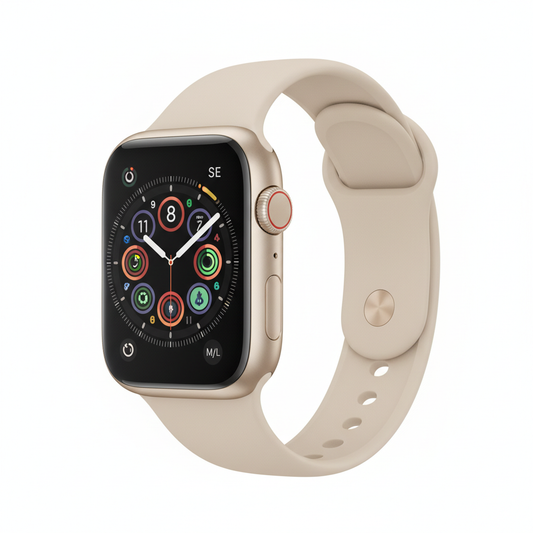 Apple Watch SE 3  GPS + Cellular 44mm  Starlight Aluminium Case with Starlight Sport Band - M/L
