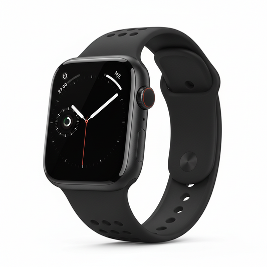 Apple Watch Series 11  GPS  46mm  Jet Black Aluminium Case with Black Sport Band - M/L
