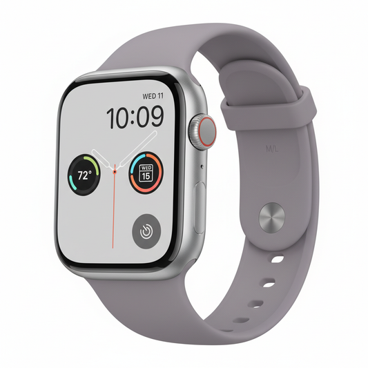 Apple Watch Series 11  GPS  46mm  Silver Aluminium Case with Purple Fog Sport Band - M/L