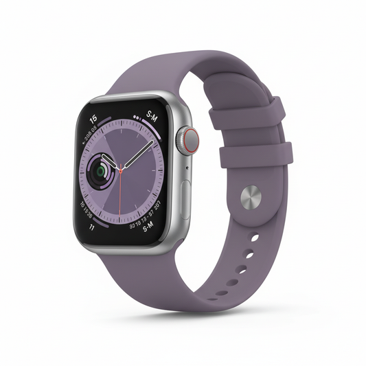 Apple Watch Series 11  GPS  46mm  Silver Aluminium Case with Purple Fog Sport Band - S/M