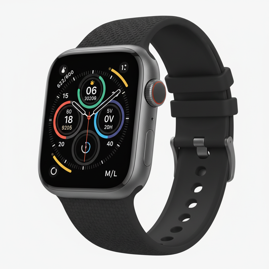 Apple Watch Series 11  GPS  46mm  Space Grey Aluminium Case with Black Sport Band - M/L