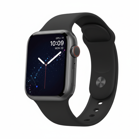 Apple Watch Series 11  GPS + Cellular 42mm  Slate Titanium Case with Black Sport Band - M/L