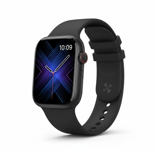 Apple Watch Series 11  GPS + Cellular 46mm  Jet Black Aluminium Case with Black Sport Band - M/L