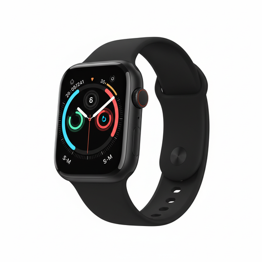 Apple Watch Series 11  GPS + Cellular 46mm  Jet Black Aluminium Case with Black Sport Band - S/M