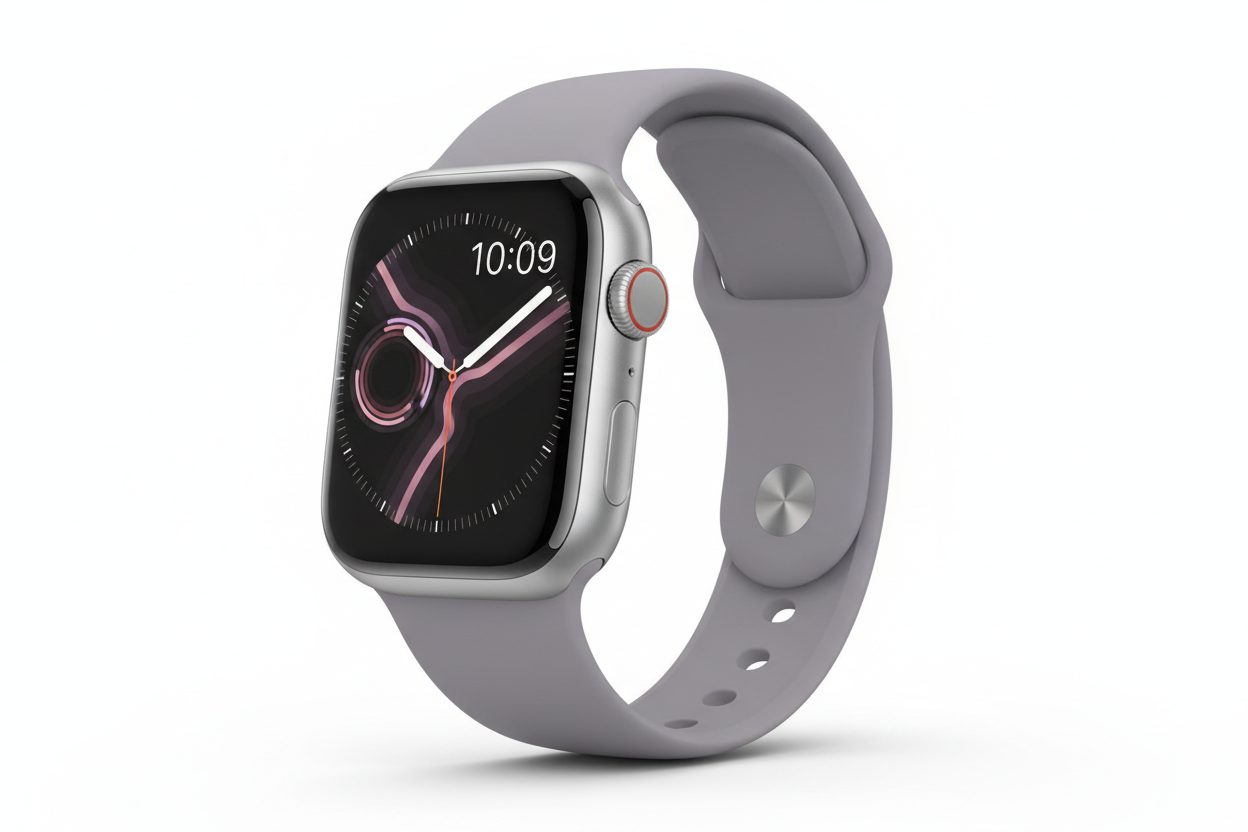 Apple Watch Series 11  GPS + Cellular 46mm Silver Aluminium Case with Purple Fog Sport Band - M/L