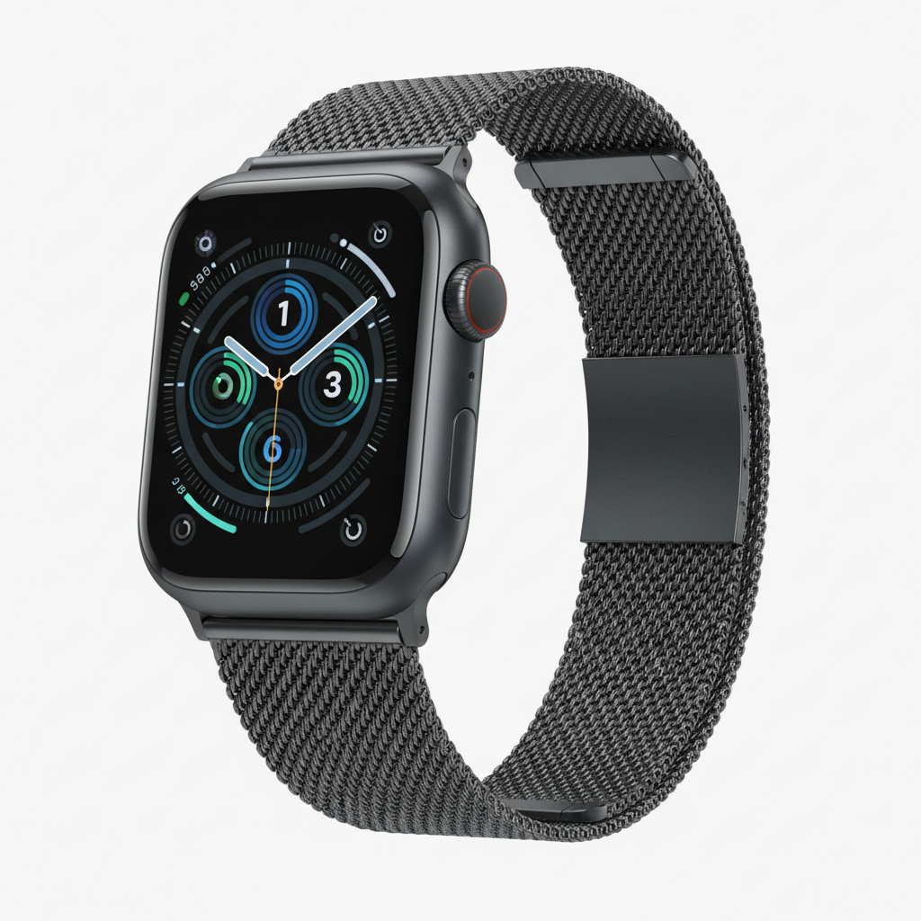 Apple Watch Series 11  GPS + Cellular 46mm  Slate Titanium Case with Slate Milanese Loop - S/M