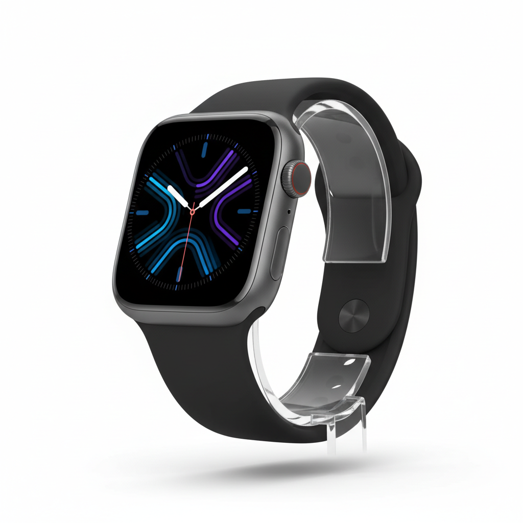 Apple Watch Series 11  GPS + Cellular 46mm Space Grey Aluminium Case with Black Sport Band - S/M