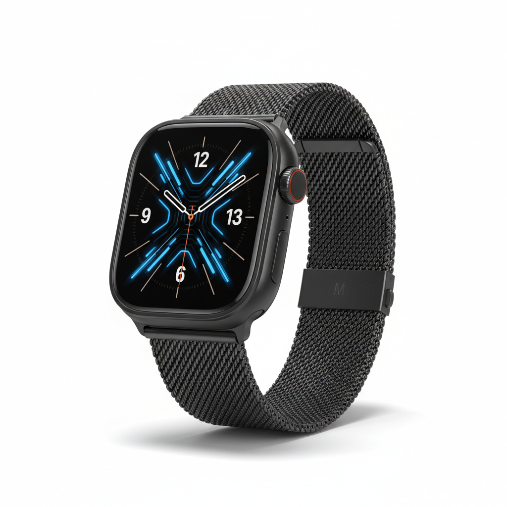 Apple Watch Ultra 3  GPS + Cellular  49mm  Black Titanium Case with Black Titanium Milanese Loop - Medium