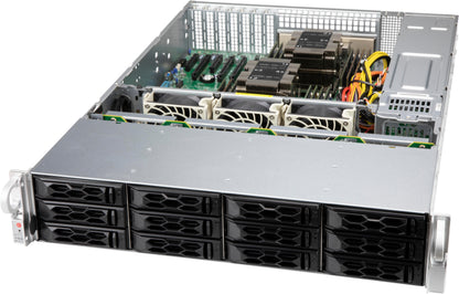 Supermicro CSE-LA26E1C4-R609LP Black 2U SCLA26 LP chassis w/ Red. 600W PWS,RoHS