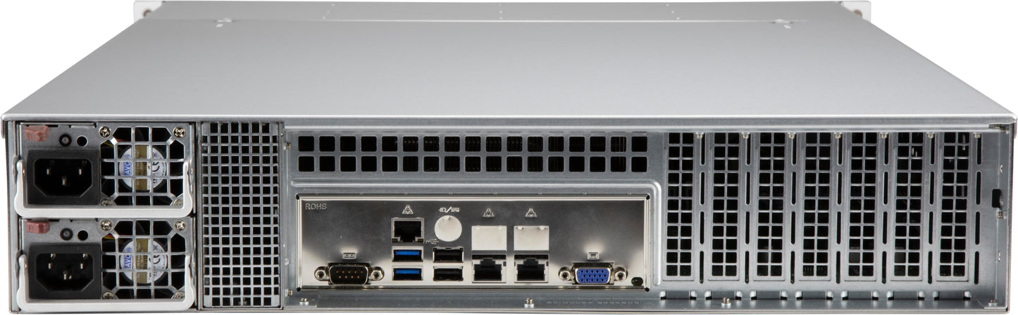 Supermicro CSE-LA26E1C4-R609LP Black 2U SCLA26 LP chassis w/ Red. 600W PWS,RoHS