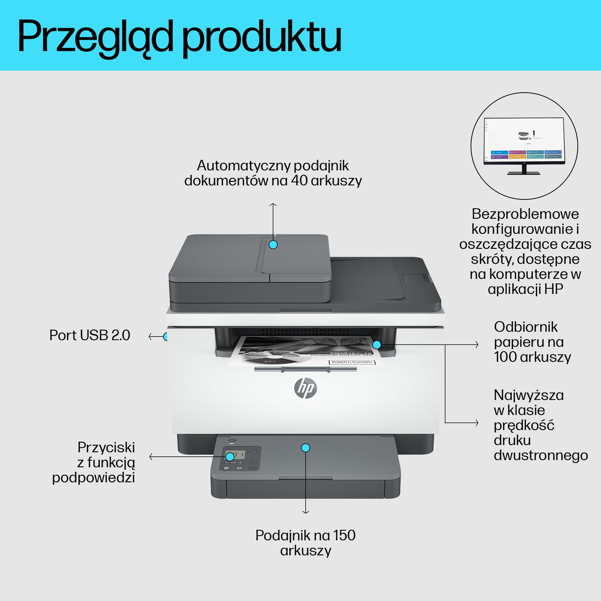 HP Inc. HP LaserJet MFP M234sdn Printer