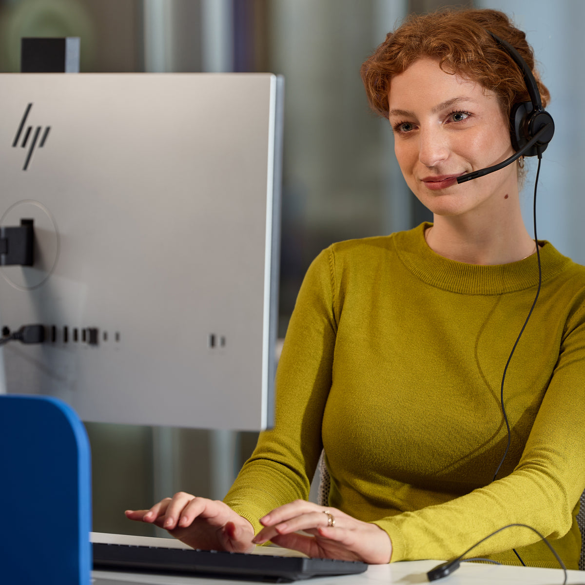 HP Inc. HP POLY MISSION 415 MONAURAL/USB WIRED HEADSET CLASSIC