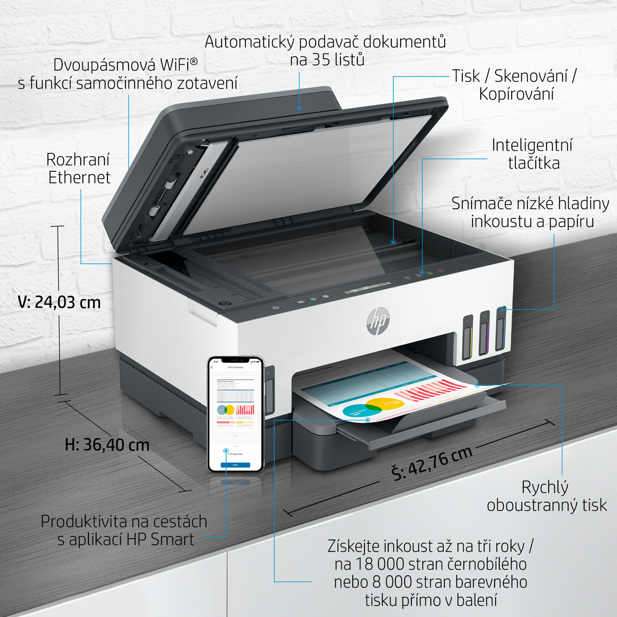 HP Inc. HP Smart Tank 750 All-in-One Printer