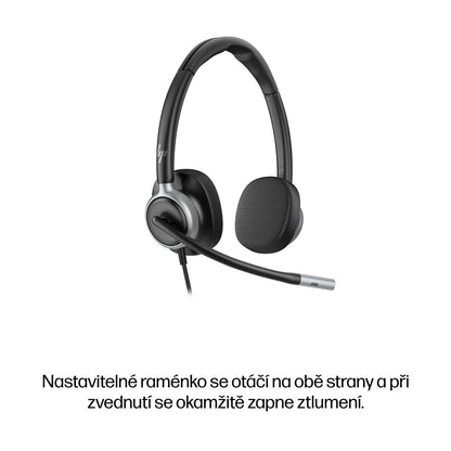 HP Inc. HP POLY MISSION 625 STEREO USB/WIRED HEADSET