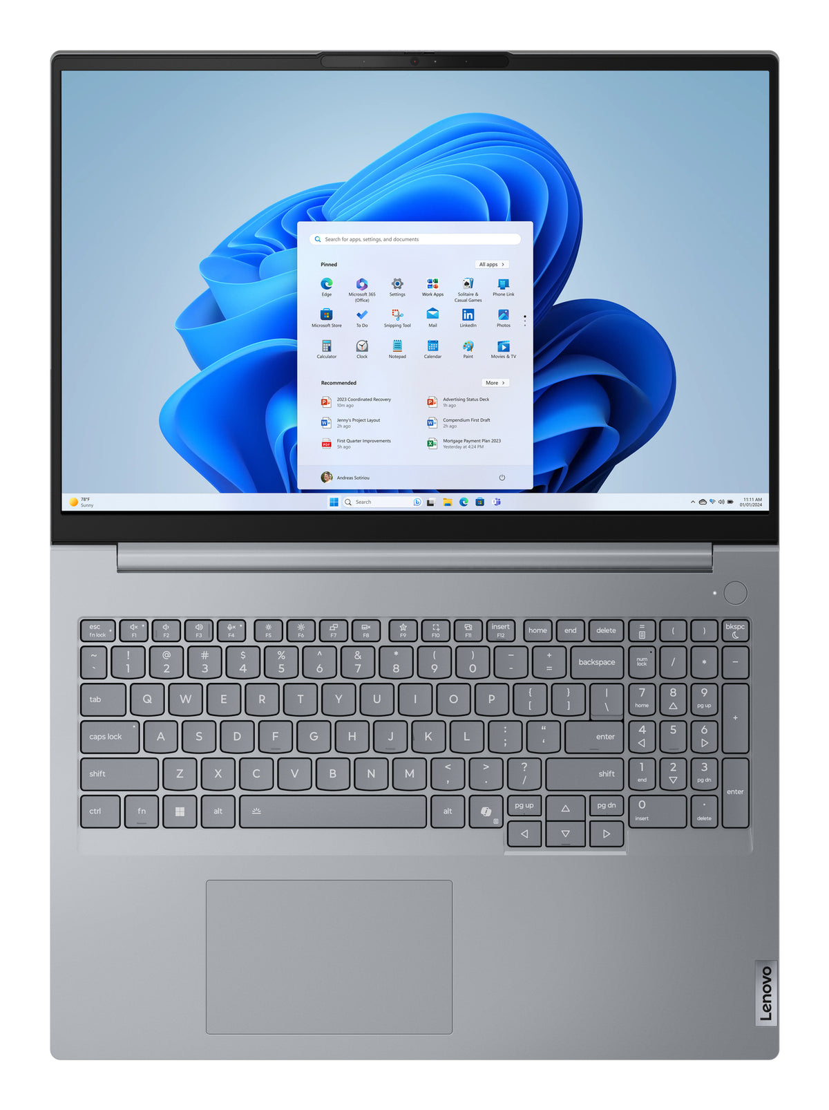 Lenovo Notebook ThinkBook 16 G8 16" WUXGA AG 300N Ultra 5 135H 16GB 512GB FPR BCKLT W11P 3Y Onsite