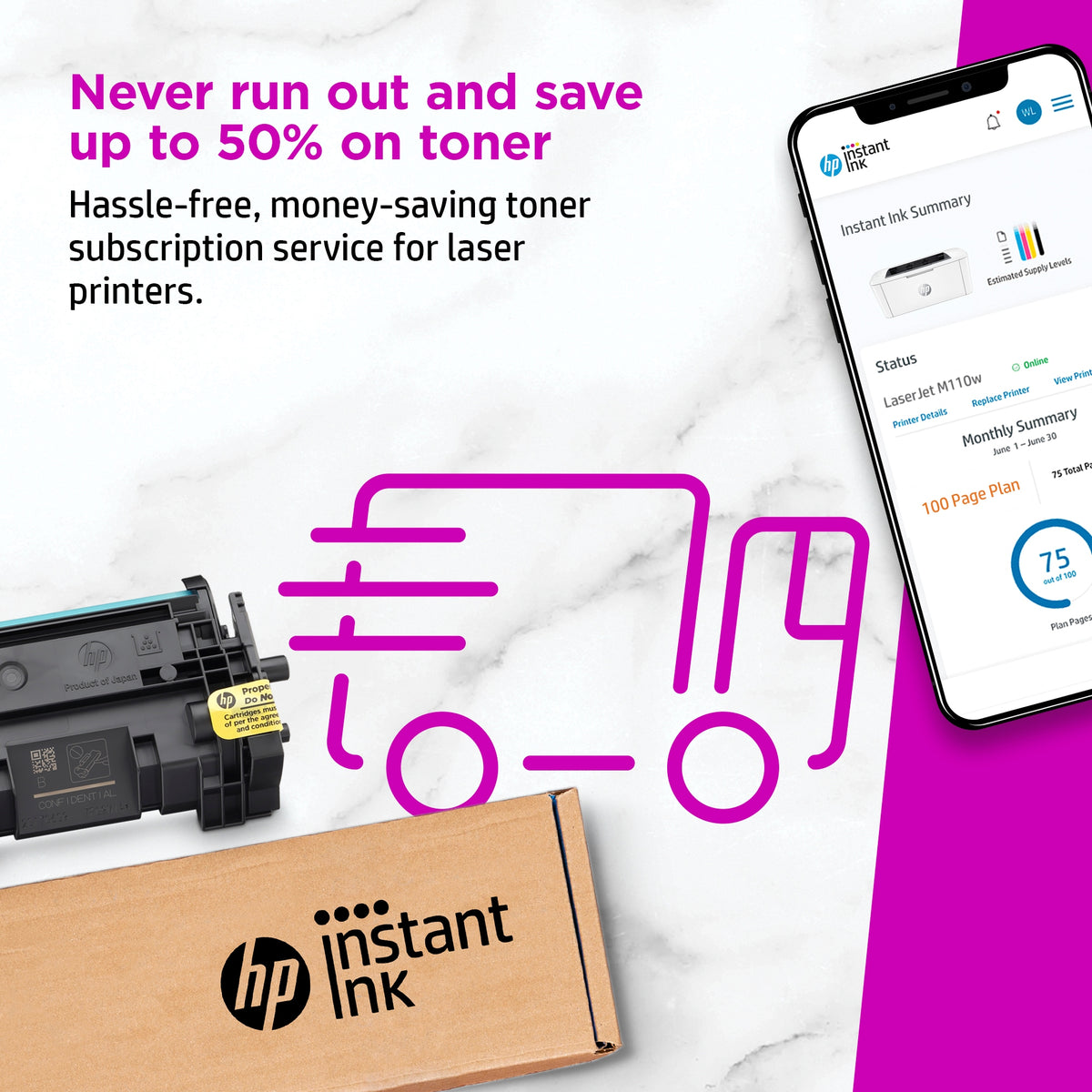 HP Inc. HP LaserJet M110w Printer