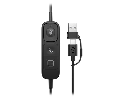 HP Inc. HP POLY MISSION 425 STEREO USB/WIRED HEADSET CLASSIC