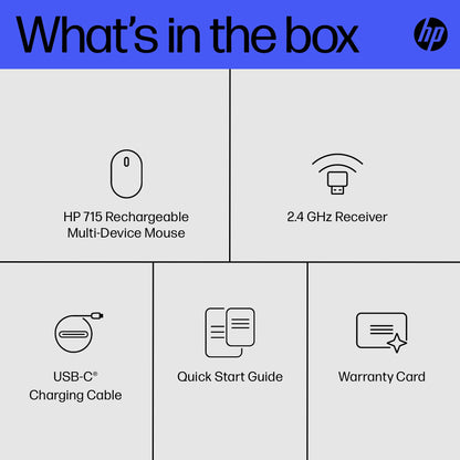 HP Inc. HP 715 RECHBL Mult-Dvc Bluetooth Mouse
