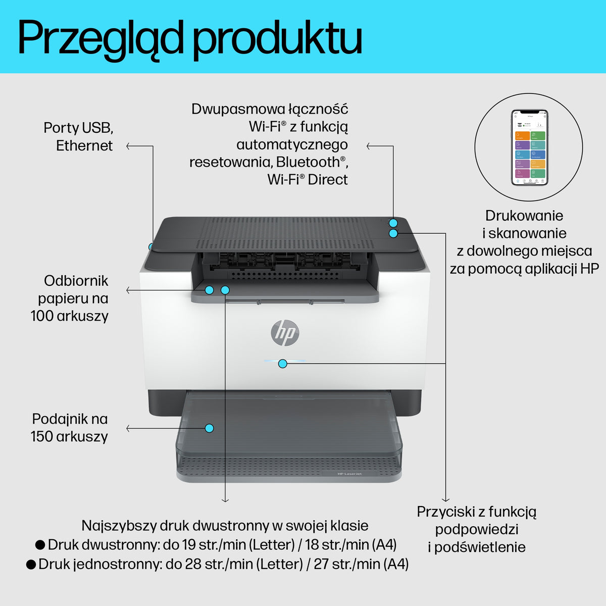 HP Inc. HP LaserJet M207dw Printer