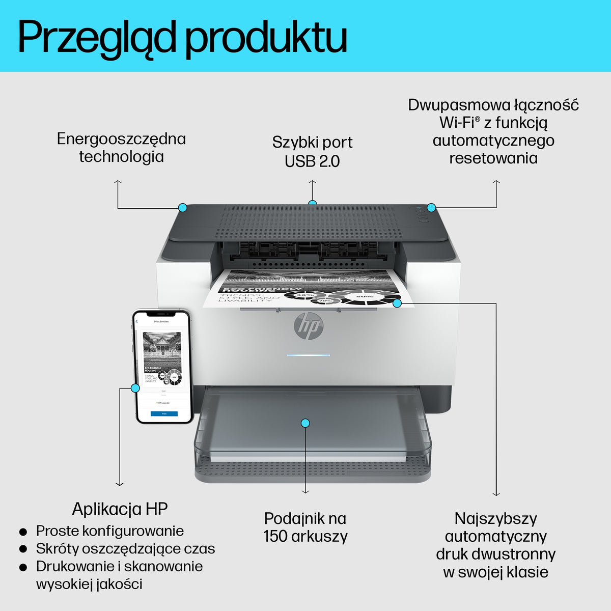 HP Inc. HP LaserJet M209dw Printer