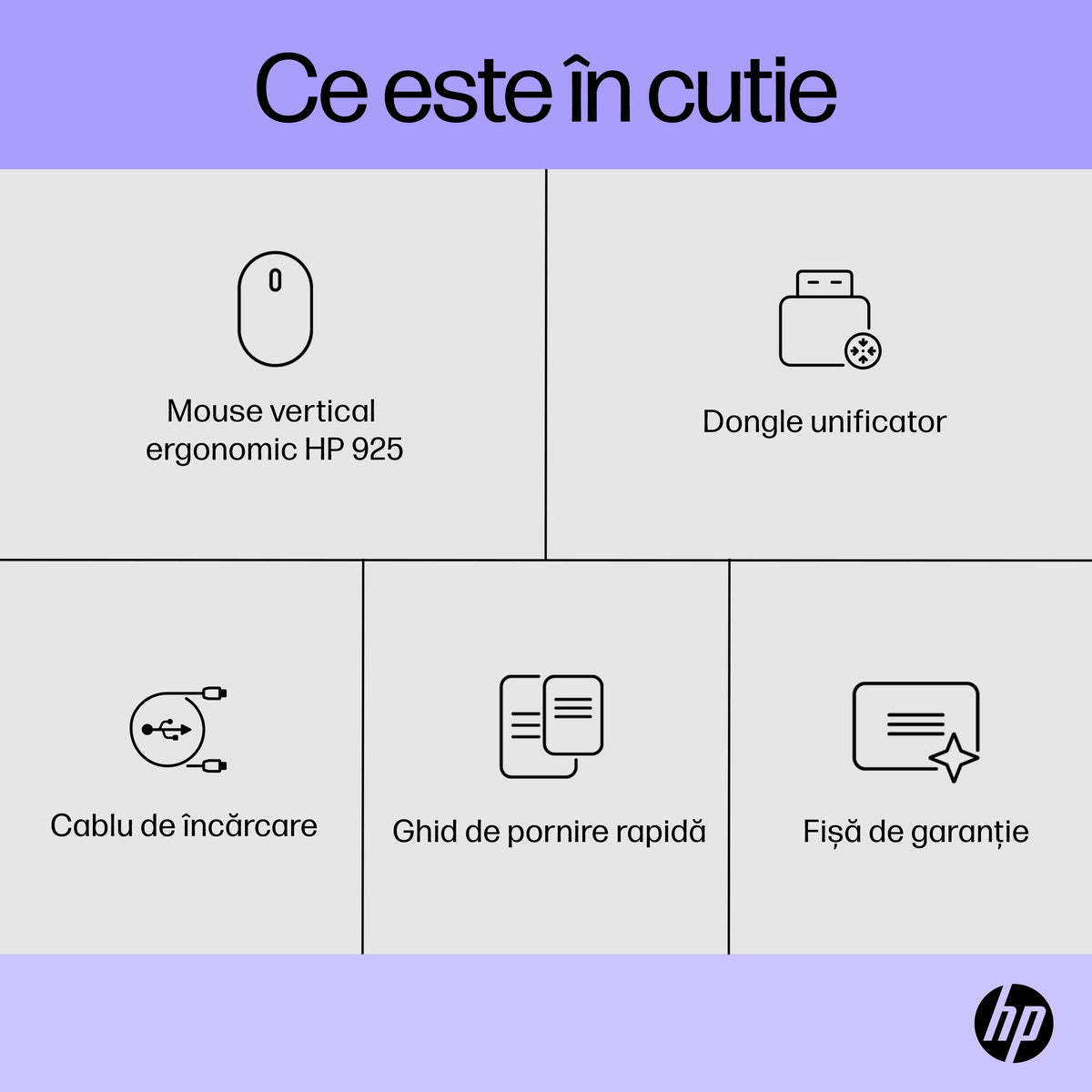 HP Inc. HP 925 Ergo VRTCL Wireless Mouse