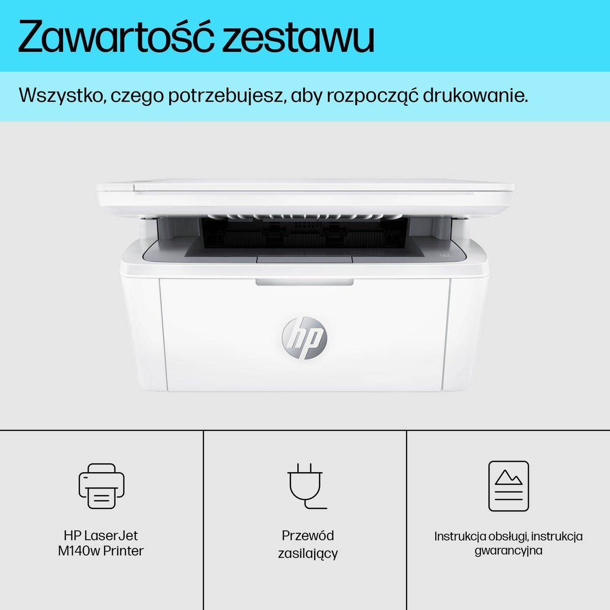 HP Inc. HP LaserJet MFP M140w Printer