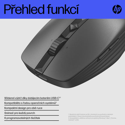 HP Inc. HP 715 RECHBL Mult-Dvc Bluetooth Mouse