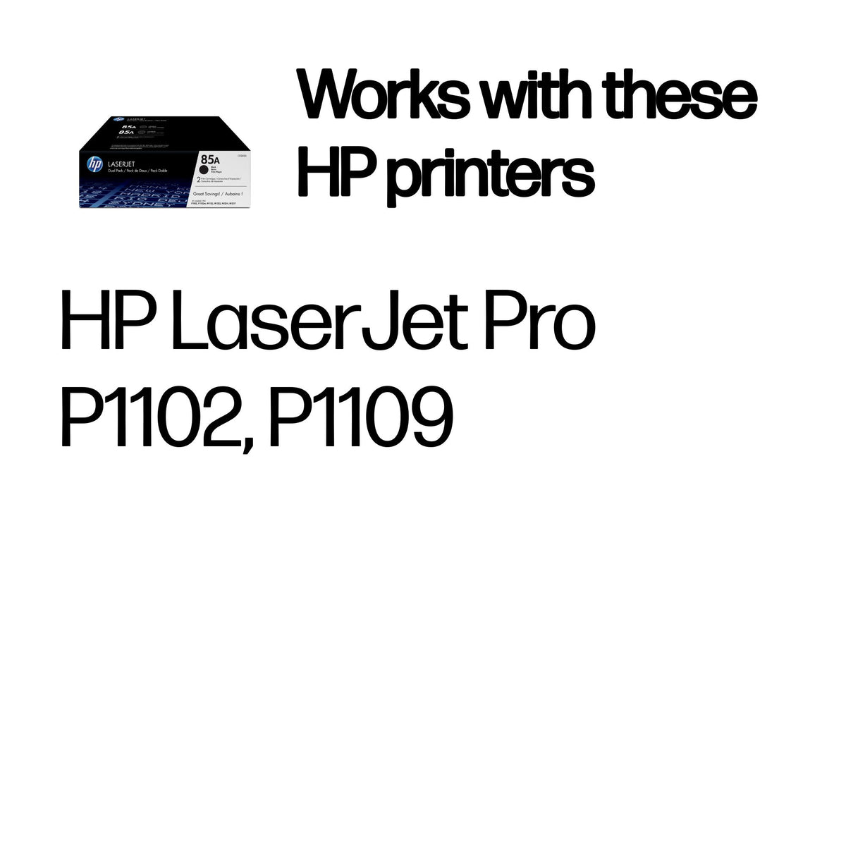 HP Inc. TONER CARTRIDGE 85A Black/DUAL PACK
