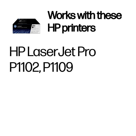 HP Inc. TONER CARTRIDGE 85A Black/DUAL PACK