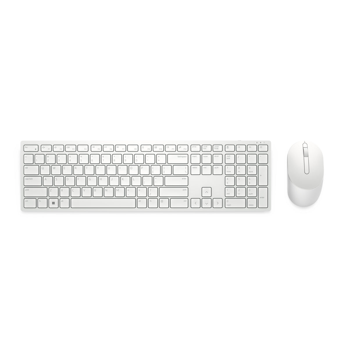 Dell Pro Keyboard and Mouse - KM5221W - US International (QWERTY) - White