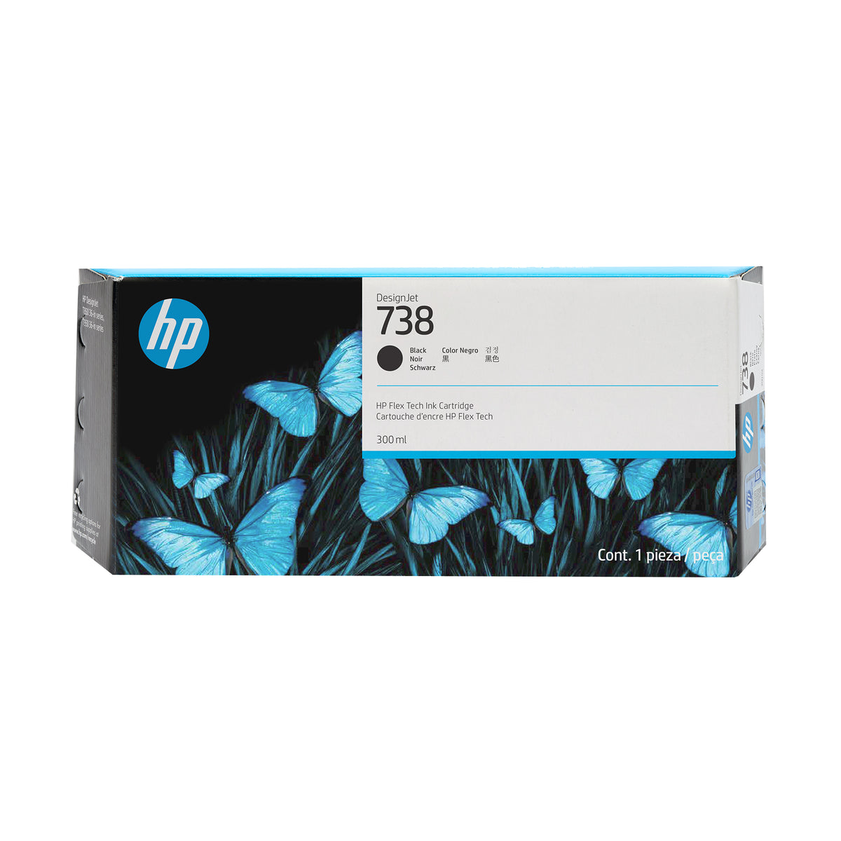 HP Inc. 738 300-ML Black DESIGNJET INK/CARTRIDGE