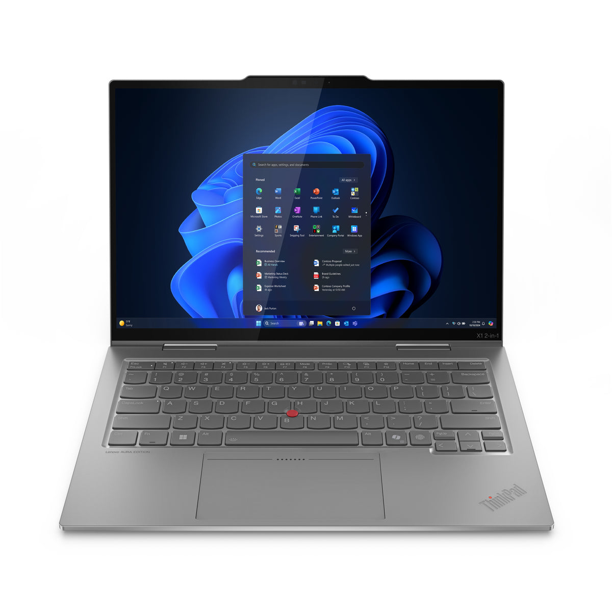 Lenovo ThinkPad X1 2in1 G10 Aura 14" 2.8K OLED MT 500N Ultra 7 255U 32GB 1TB FPR BCKLT W11P 3Y Premier Support