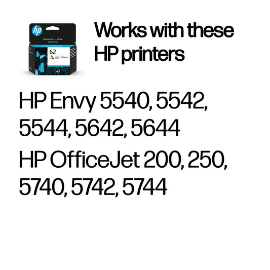 HP Inc. HP 62 TRI-COLOR INK CARTRIDGE/EN/RU/FR/PL/CZ/HU
