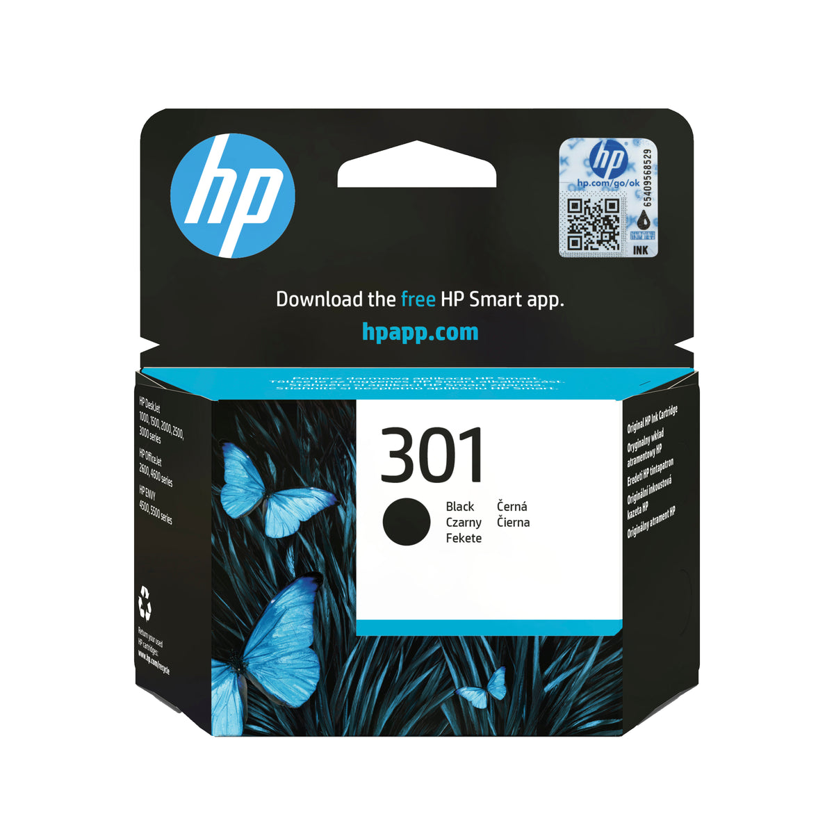 HP Inc. HP 301 Black ORIGINAL INK/EN/PL/HU/CZ/SL CARTRIDGE