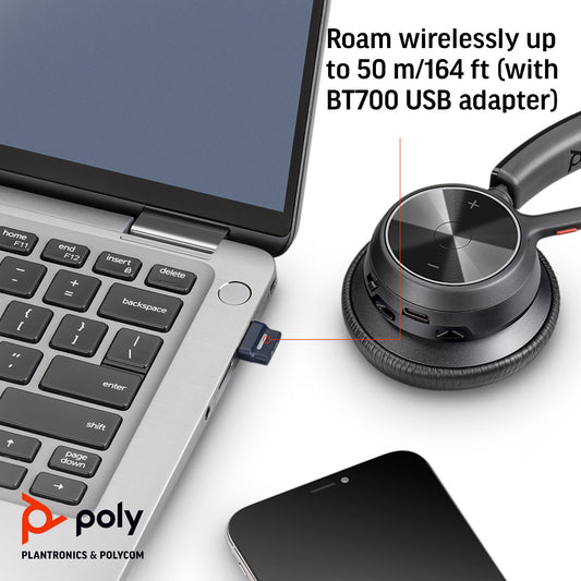 HP Inc. Poly Voyager 4320 USB-C Headset +BT700 dongle