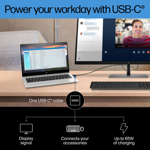 HP Inc. E32K G5 31.5IN 4K UHD 3840X2160/350CD USB-C HDMI DP / Warranty 3/3/0