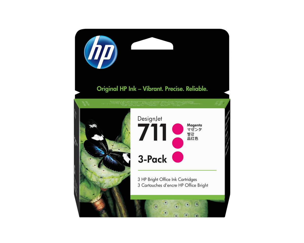 HP Inc. INK CARTRIDGE NO 711/MAGENTA 3 PACK 29 ML