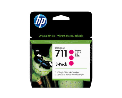 HP Inc. INK CARTRIDGE NO 711/MAGENTA 3 PACK 29 ML