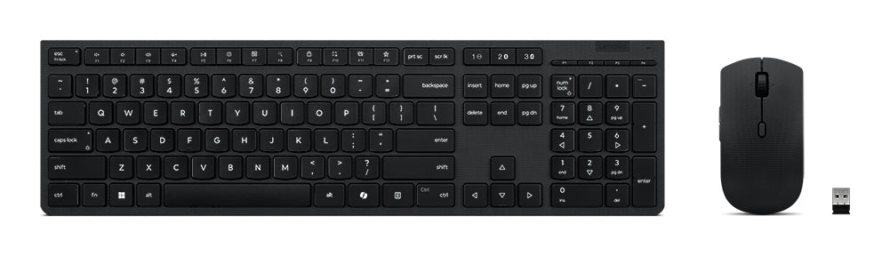 Lenovo Professional Wireless Rechargeable Combo Keyboard and Mouse -US English