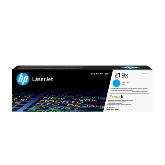 HP Inc. HP 219X HIGH YIELD CYAN/ORIGINAL LASERJET TONER CARTRIDG